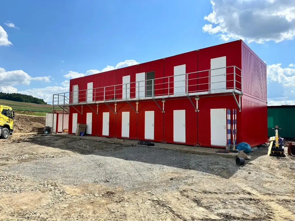 Red building